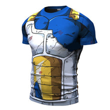 DBZ Dragon Ball Z Vegeta Short Sleeve Workout Shirt