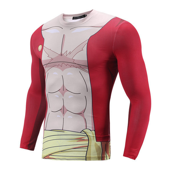 Super Saiyan Dragon Ball Z Compression Shirt Long Sleeves