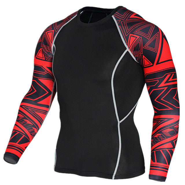 Red Alert MMA Compression Shirt Rashguard
