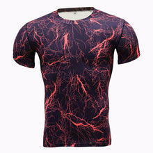 Red Fury Free Flow Premium Workout Compression Shirt Short Sleeves