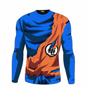 DBZ Dragon Ball Z Goku Long Sleeve Workout Shirt